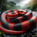 赤と黒の蛇
